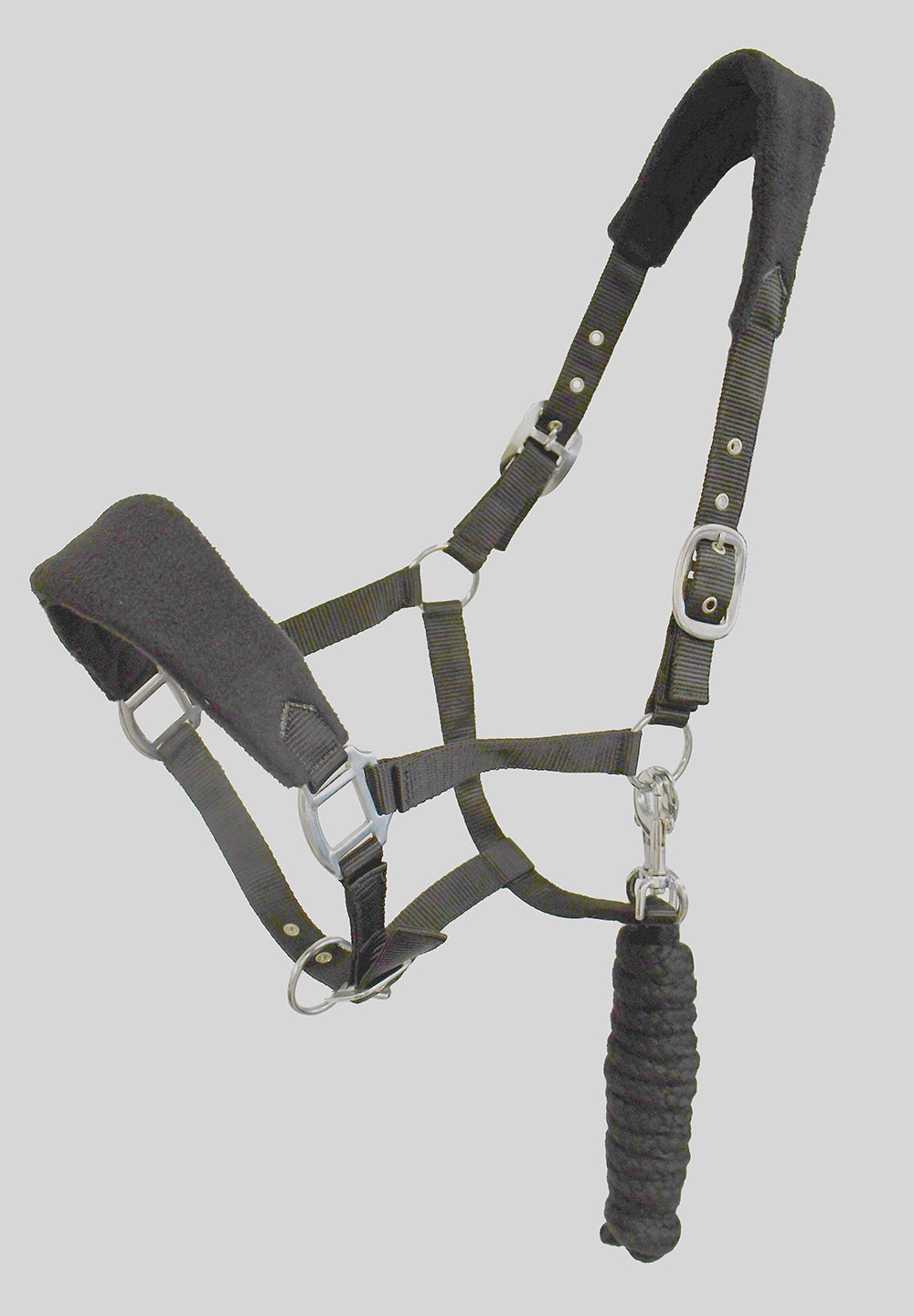Rhinegold Comfort Headcollar And Lead Rope Set