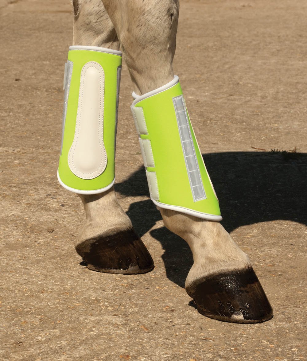 Harlequin Reflective Brushing Boots