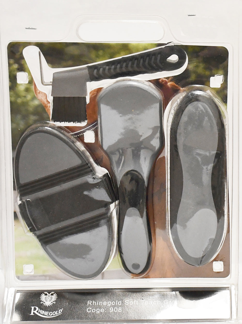 Rhinegold Soft Touch Grooming Brush Blister Pack