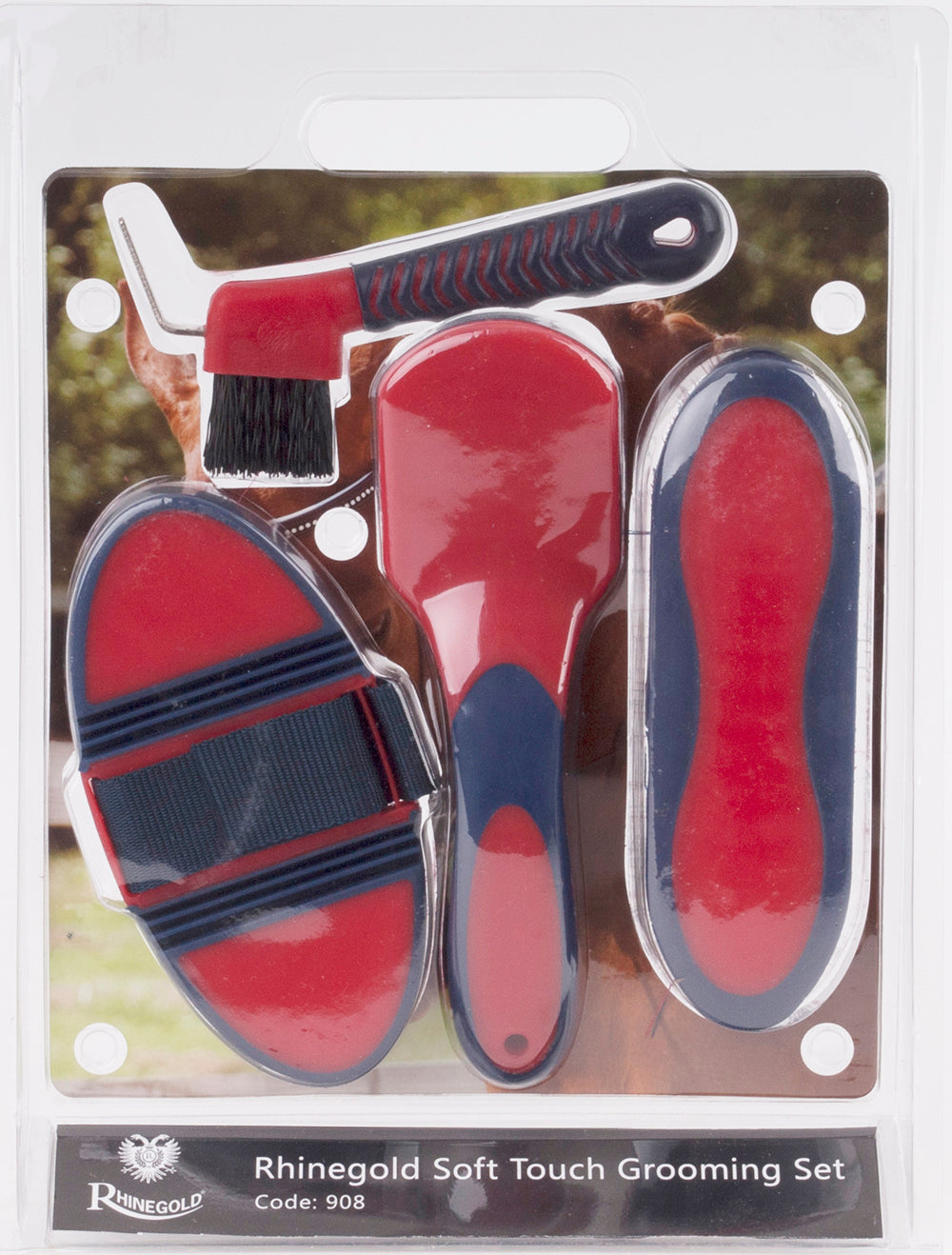 Rhinegold Soft Touch Grooming Brush Blister Pack