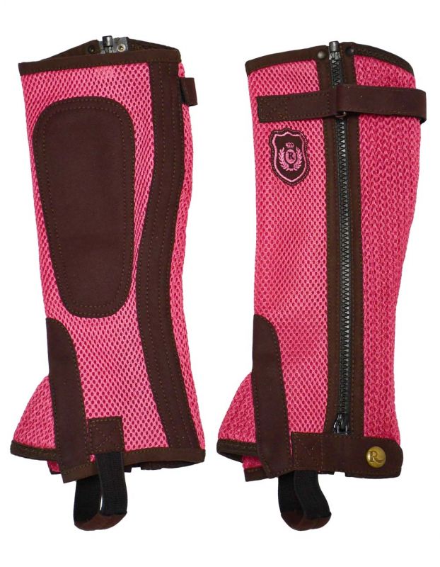 Rhinegold Childs Lightweight Mesh Gaiter Pink or Blue